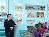 Передвижные выставки СибРО: акварели Мирослава Чевалкова в селе Гагарка